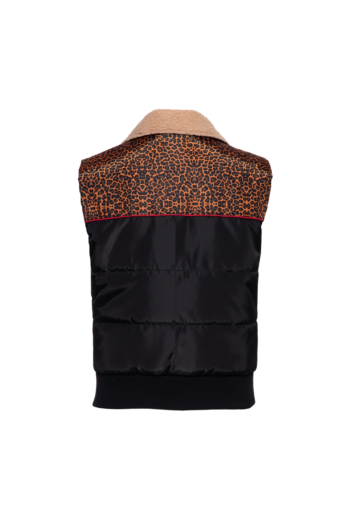Damen Quilted Weste "Wild Side" in Leopard