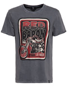 Acid washed T-Shirt «Red Baron Speedshop» T-Shirts von King Kerosin