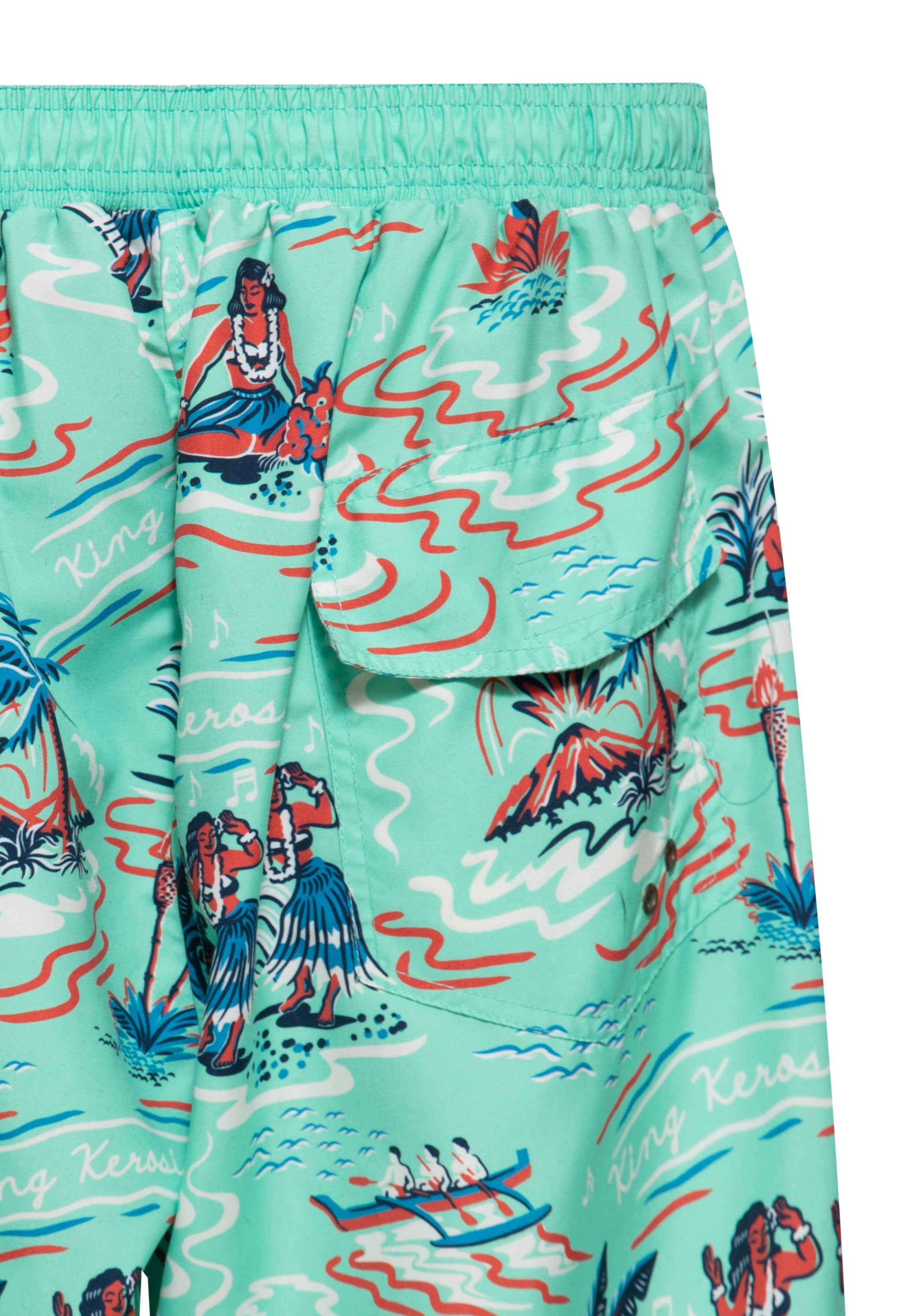 Badeshorts 'Hawaii' in Mint Badeshorts von King Kerosin