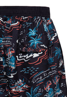 Badeshorts 'Hawaii' in Schwarz Badeshorts von King Kerosin