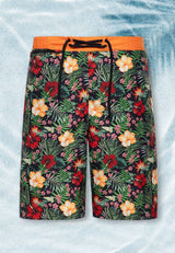 Badeshorts «Hibiskus» Badeshorts von King Kerosin