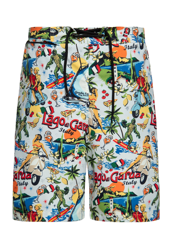 Queen Kerosin Badeshorts «Lago di Garda»