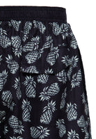 Badeshorts 'Pineapple' in Schwarz Badeshorts von King Kerosin