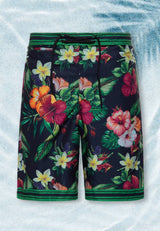 Badeshorts «Tropical Flowers» Badeshorts von King Kerosin
