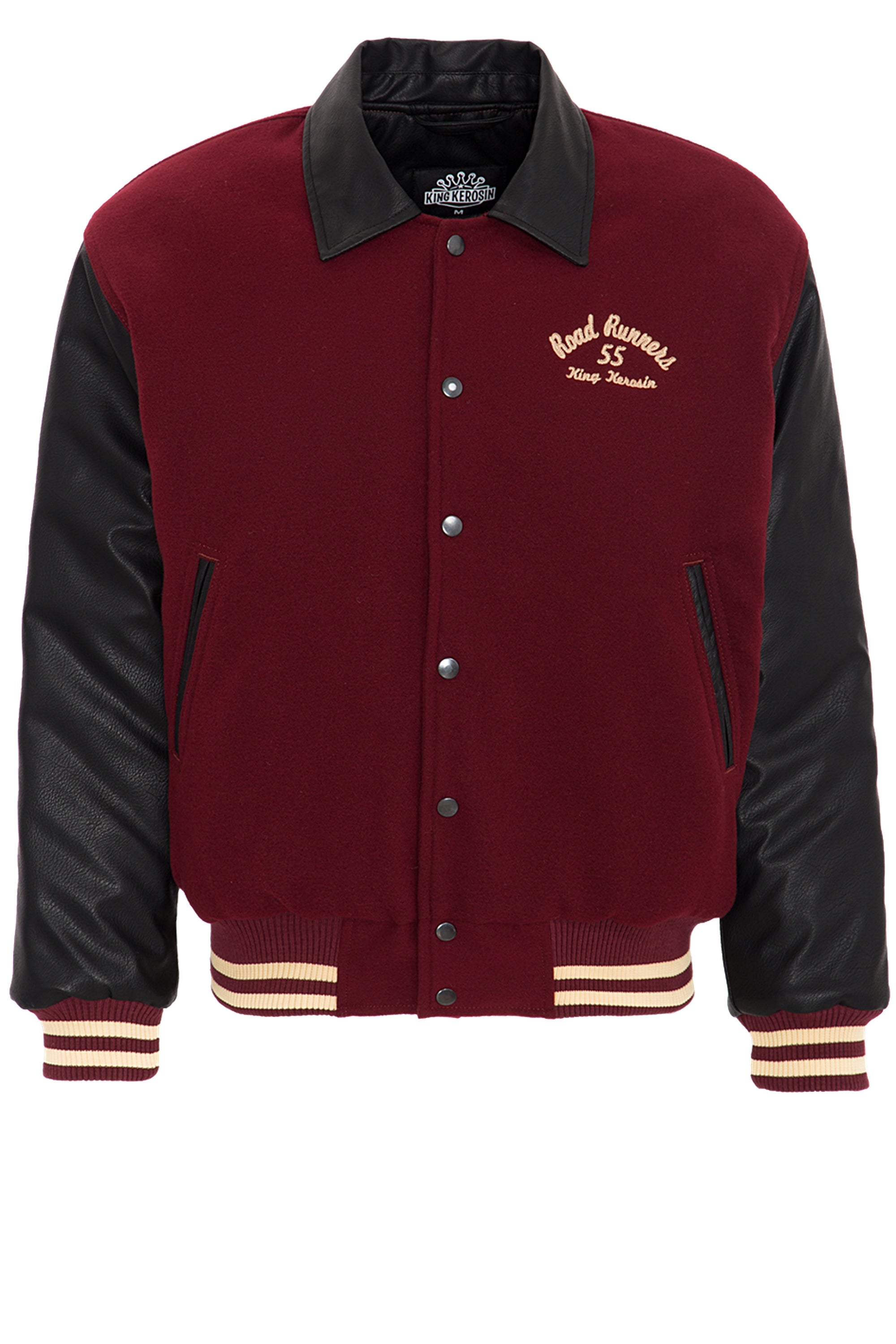 King Kerosin - Baseball Jacke im Retro Look «Road Runners»
