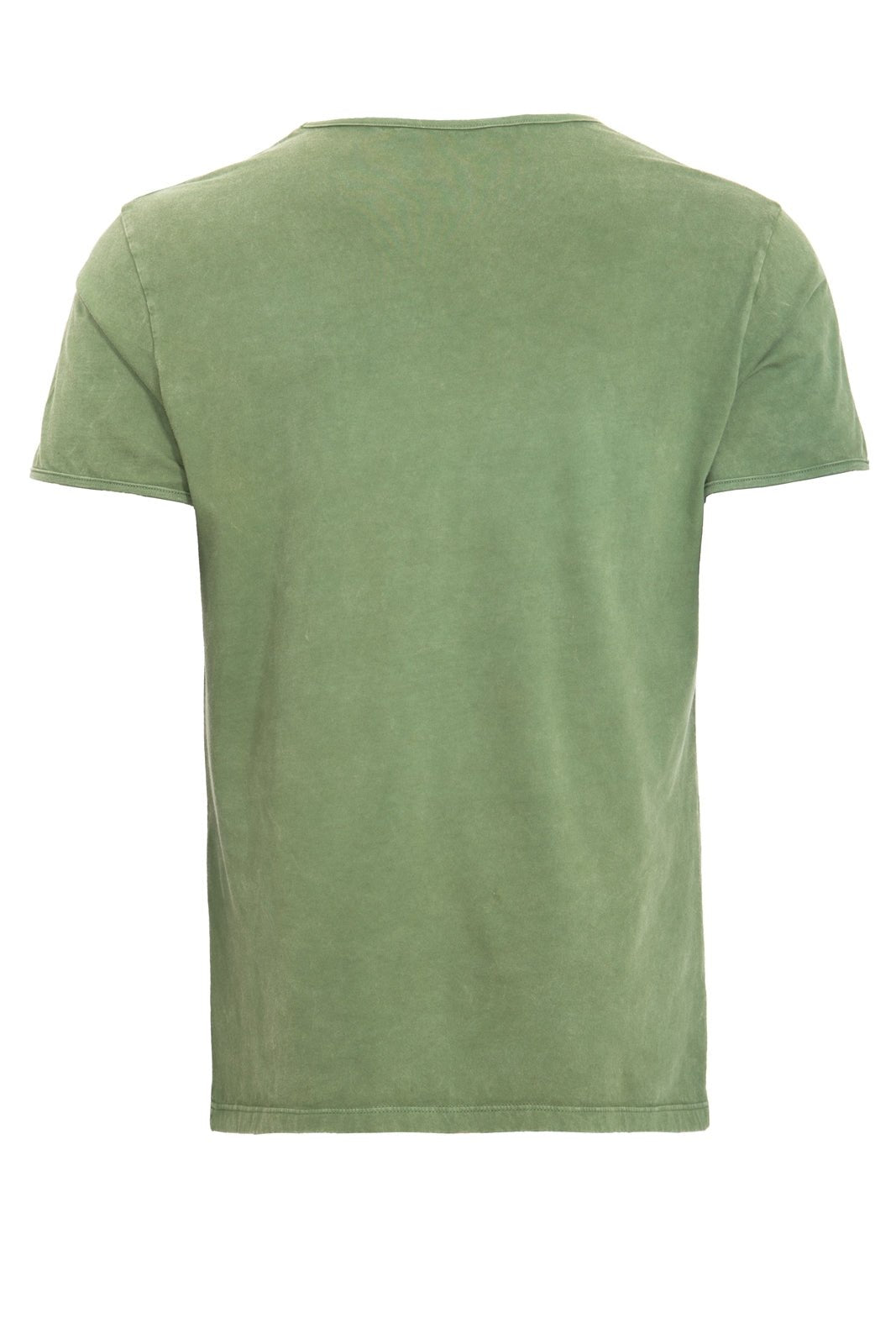 King Kerosin - Basic T-Shirt im Used - Look