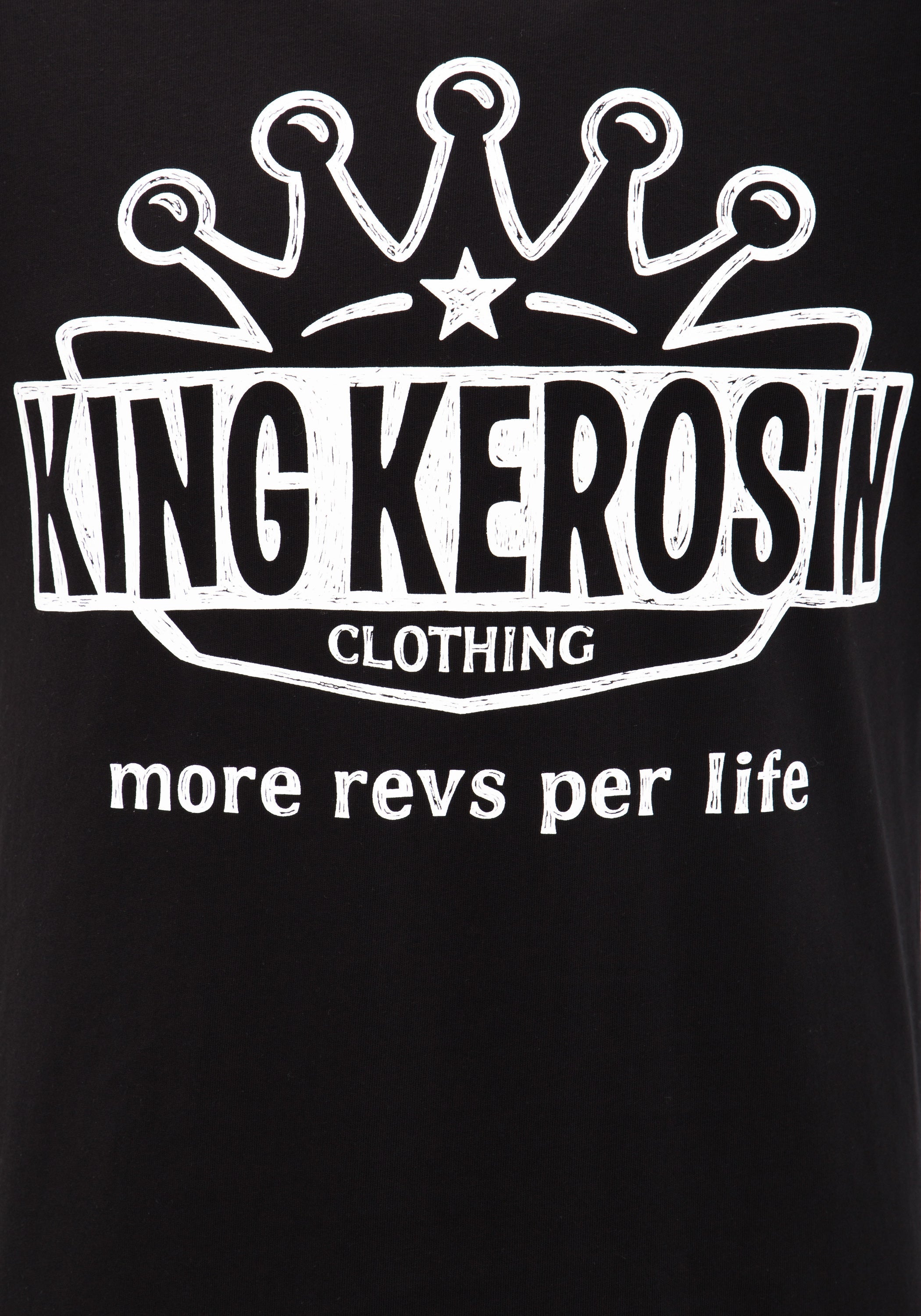 King Kerosin - Basic T-Shirt mit Logoprint