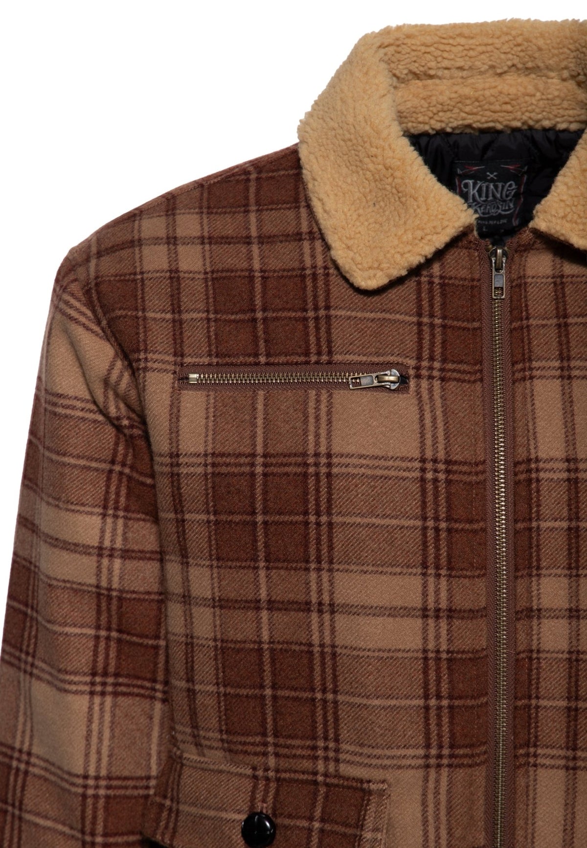 Blousonjacke in Braun – Winterjacken von King Kerosin - Ansicht 3