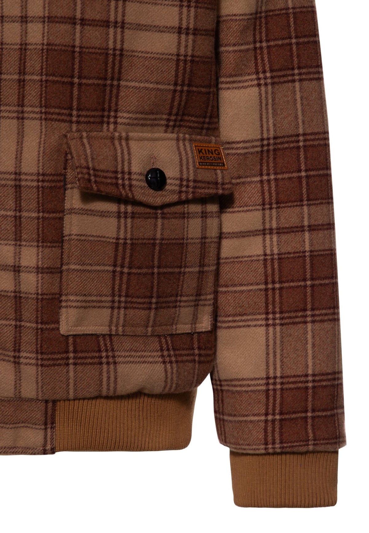 Blousonjacke in Braun – Winterjacken von King Kerosin - Ansicht 4