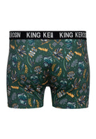 Boxershorts 'Tattoo Style' in Dunkelgrün – Boxershorts von King Kerosin - Ansicht 2