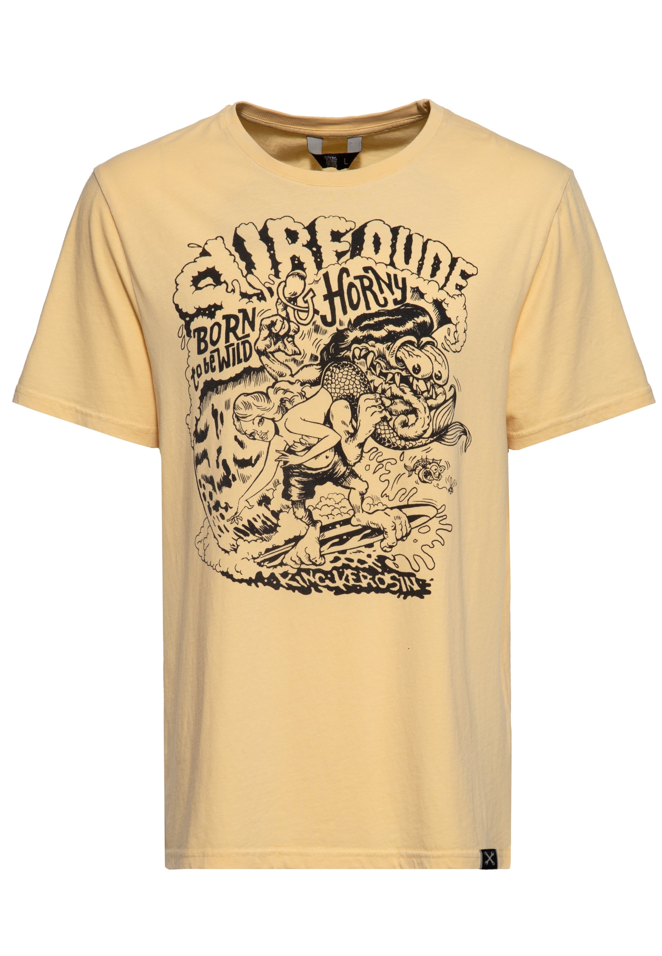 Classic T-Shirt Front Print «Mermaid Monster» T-Shirts von King Kerosin
