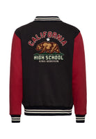 College Jacke 'California High School' in Schwarz – College & Baseball Jacken von King Kerosin - Ansicht 2