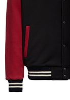 College Jacke 'California High School' in Schwarz – College & Baseball Jacken von King Kerosin - Ansicht 4