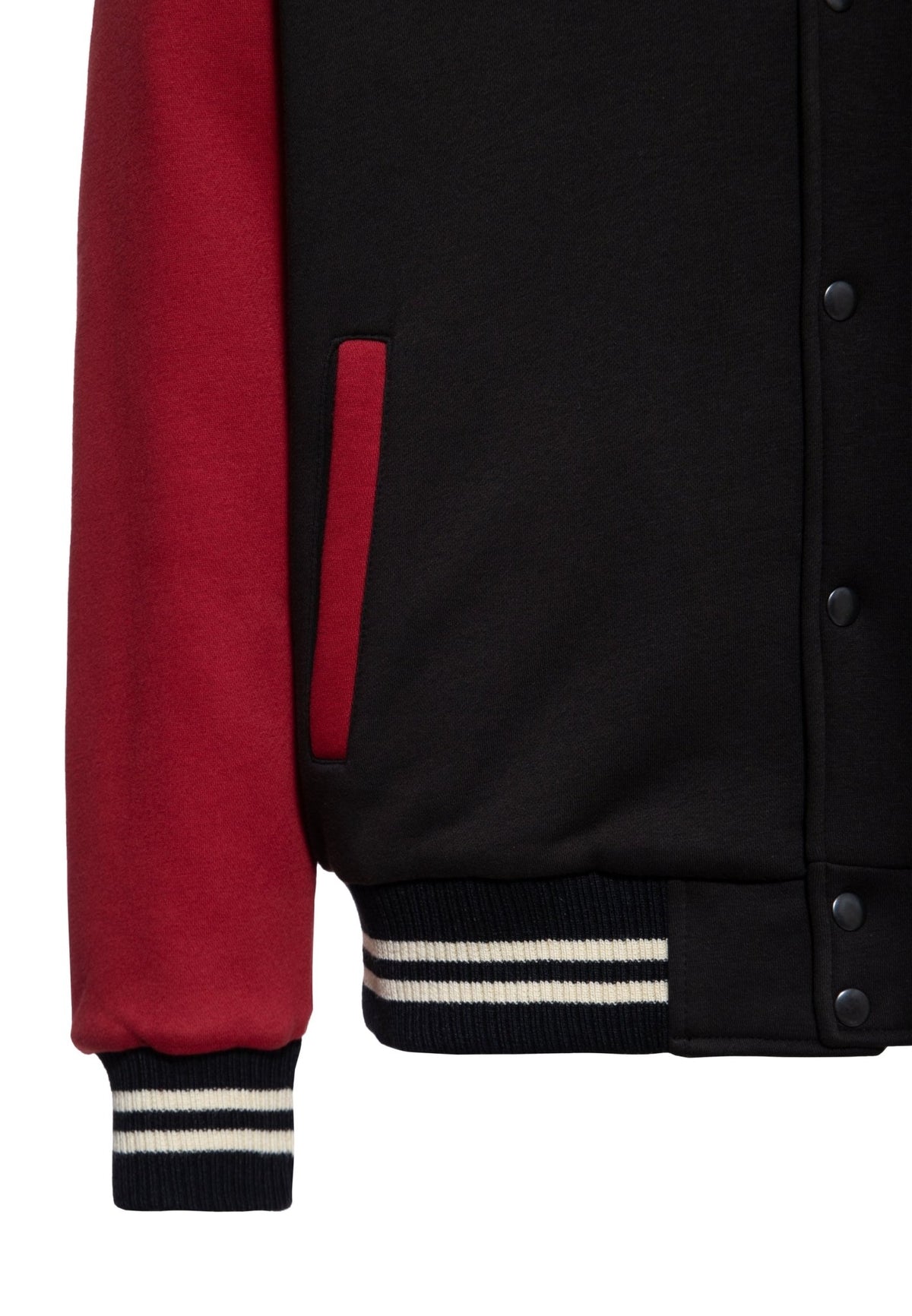 College Jacke 'California High School' in Schwarz – College & Baseball Jacken von King Kerosin - Ansicht 4