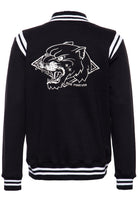 King Kerosin - College Sweat - Jacke mit Stickerei im Rücken und auf der Brust «Black Panther»