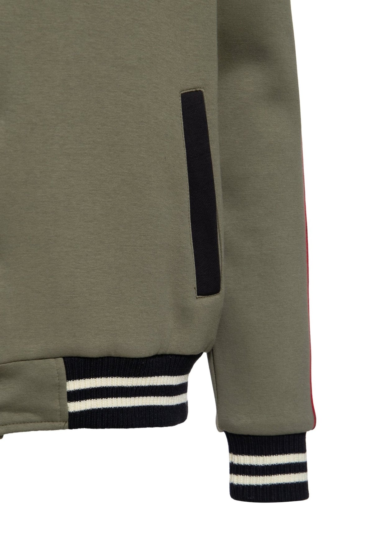 Collegejacke 'All Gas No Brakes' in Olivgrün – College & Baseball Jacken von King Kerosin - Ansicht 4