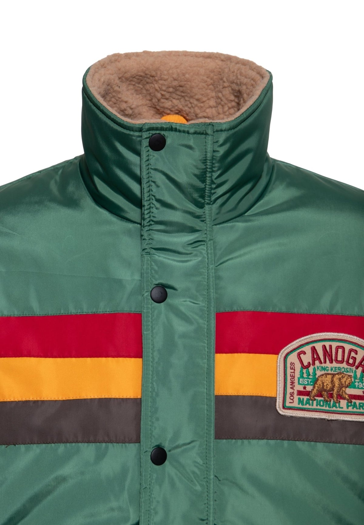 Collegejacke 'Canoga National Park' in Tannengrün – College & Baseball Jacken von King Kerosin - Ansicht 5