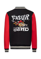 Collegejacke 'Faster Than The Wind' in Schwarz College & Baseball Jacken von King Kerosin