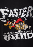 Collegejacke 'Faster Than The Wind' in Schwarz College & Baseball Jacken von King Kerosin