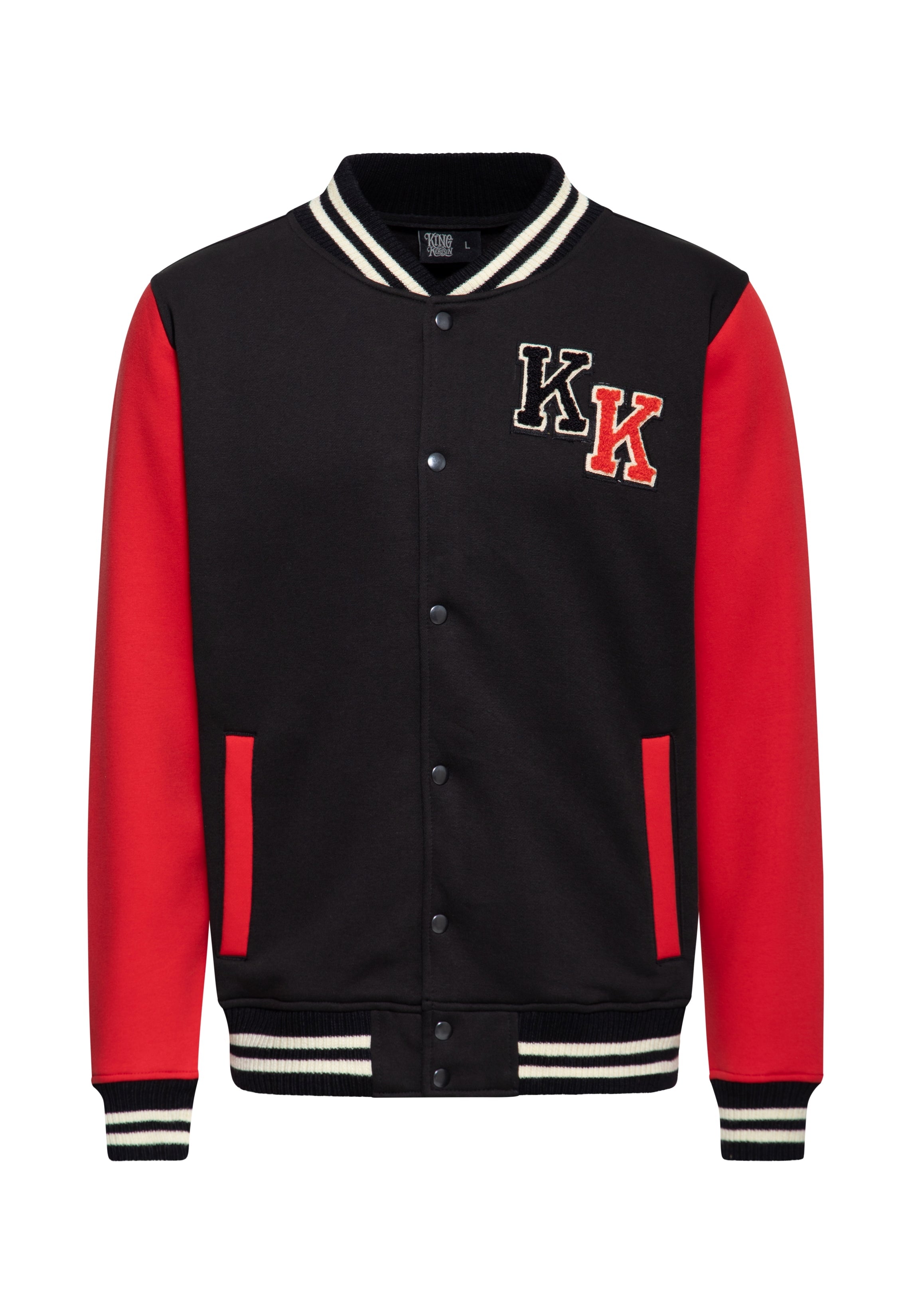 Collegejacke 'Faster Than The Wind' in Schwarz College & Baseball Jacken von King Kerosin
