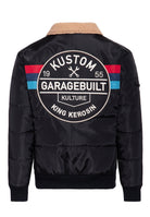 Collegejacke 'Garagebuilt' in Schwarz – College & Baseball Jacken von King Kerosin - Ansicht 2