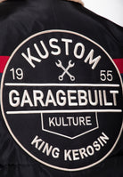 Collegejacke 'Garagebuilt' in Schwarz – College & Baseball Jacken von King Kerosin - Ansicht 8