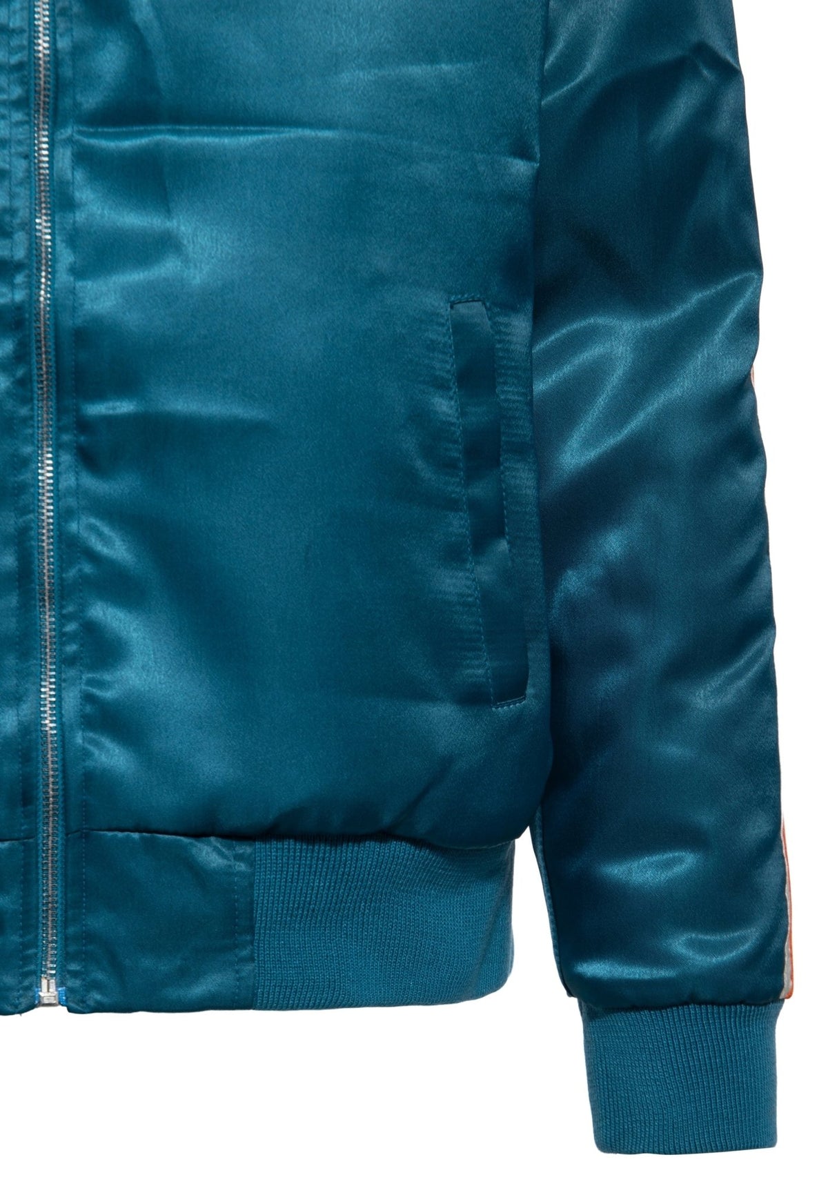 Collegejacke 'Kustom Kulture' in Petrol – College & Baseball Jacken von King Kerosin - Ansicht 5