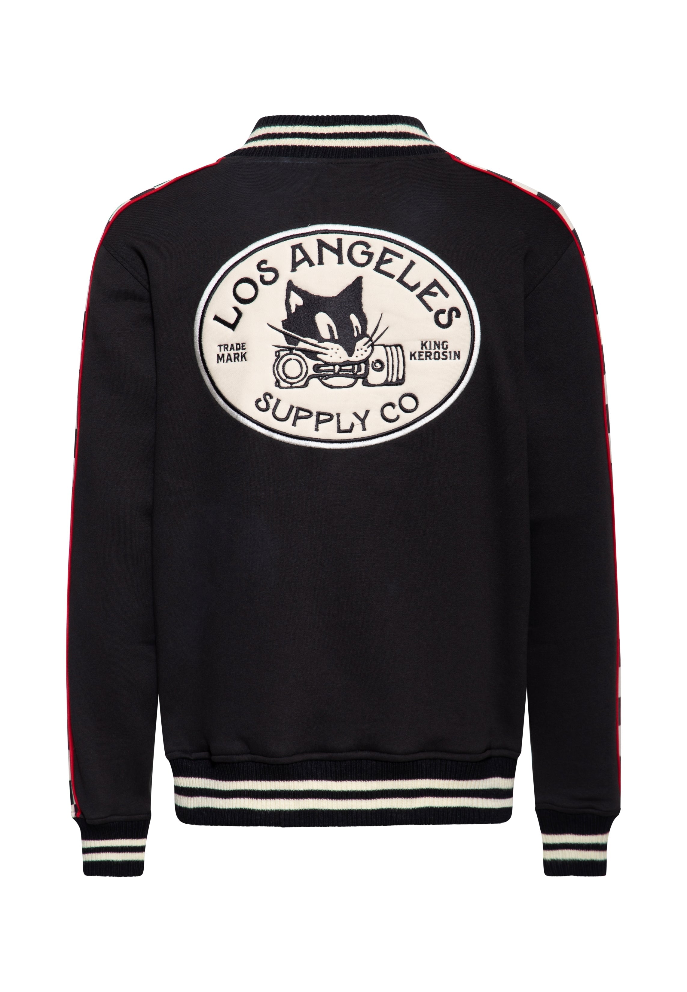 Collegejacke 'Los Angeles Supply Co.' in Schwarz College & Baseball Jacken von King Kerosin
