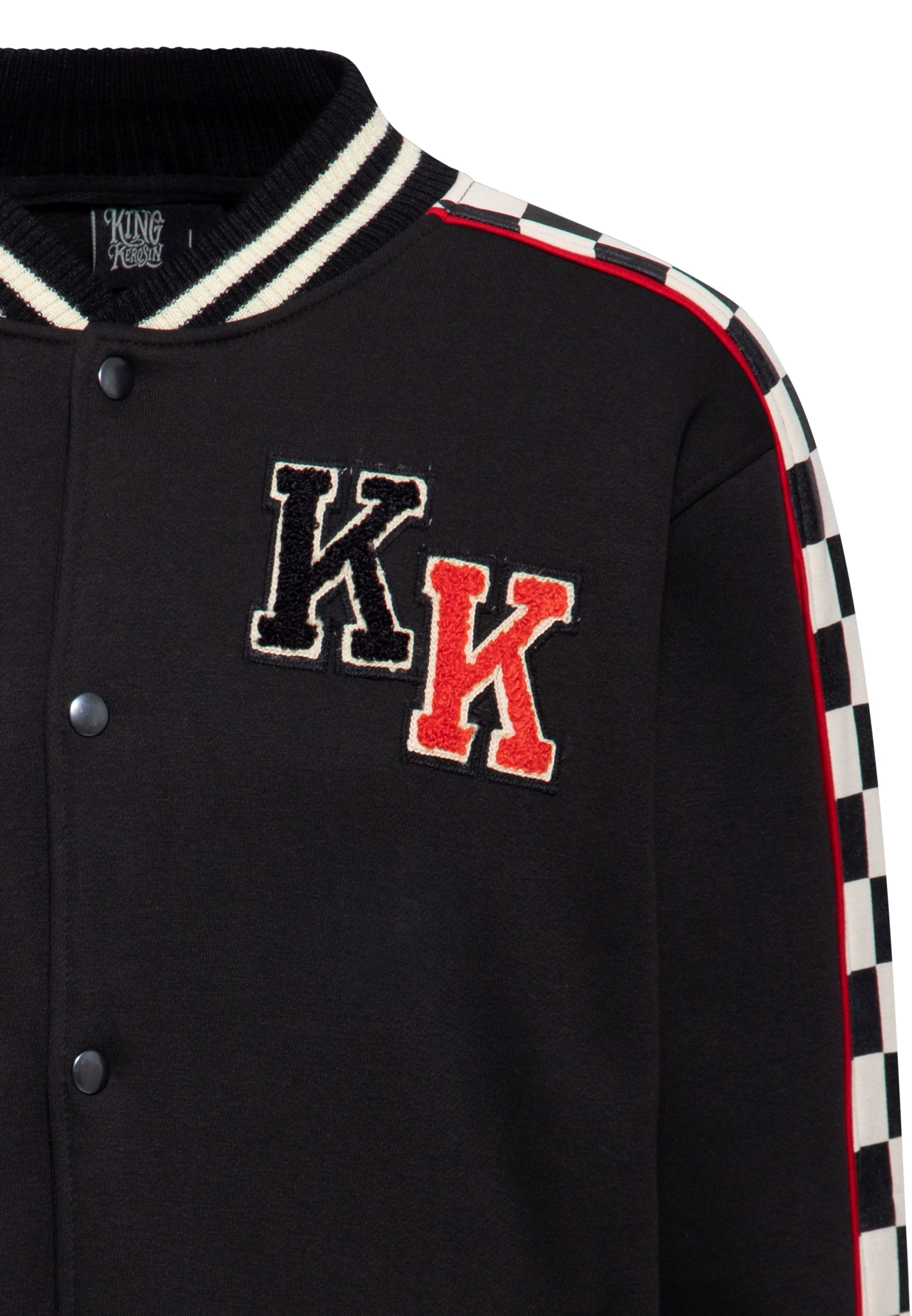 Collegejacke 'Los Angeles Supply Co.' in Schwarz College & Baseball Jacken von King Kerosin