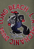 Collegejacke 'Mechanic Dude' in Khaki College & Baseball Jacken von King Kerosin