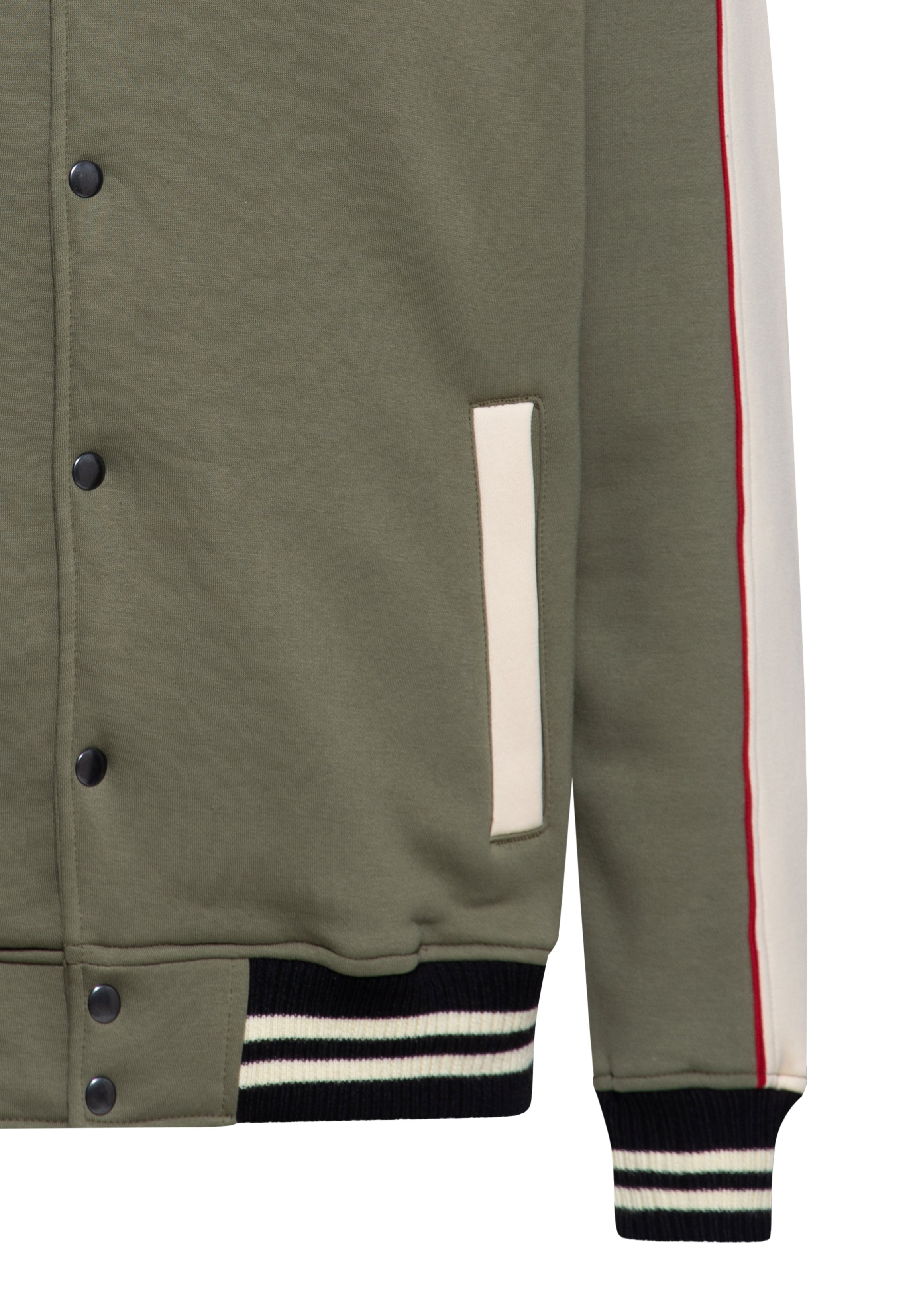 Collegejacke 'Mechanic Dude' in Khaki College & Baseball Jacken von King Kerosin