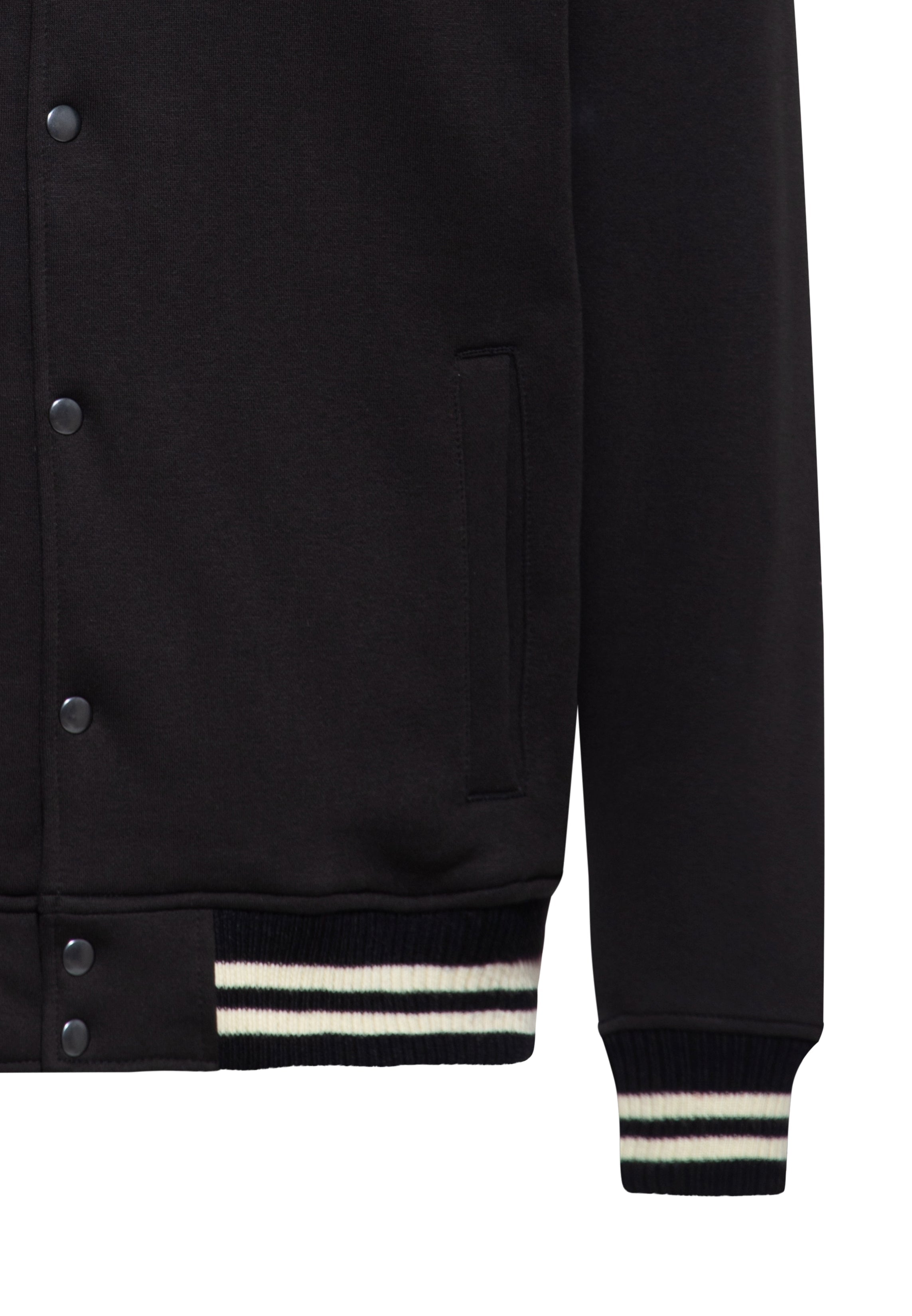 Collegejacke 'Milwaukee' in Schwarz College & Baseball Jacken von King Kerosin