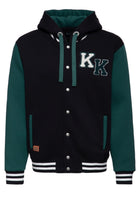 Collegejacke 'Milwaukee Iron' in Schwarz – College & Baseball Jacken von King Kerosin - Ansicht 1