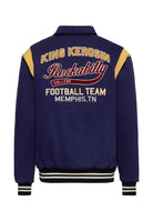 Collegejacke 'Rockabilly College Football Team Memphis' in Dunkelblau – College & Baseball Jacken von King Kerosin - Ansicht 2