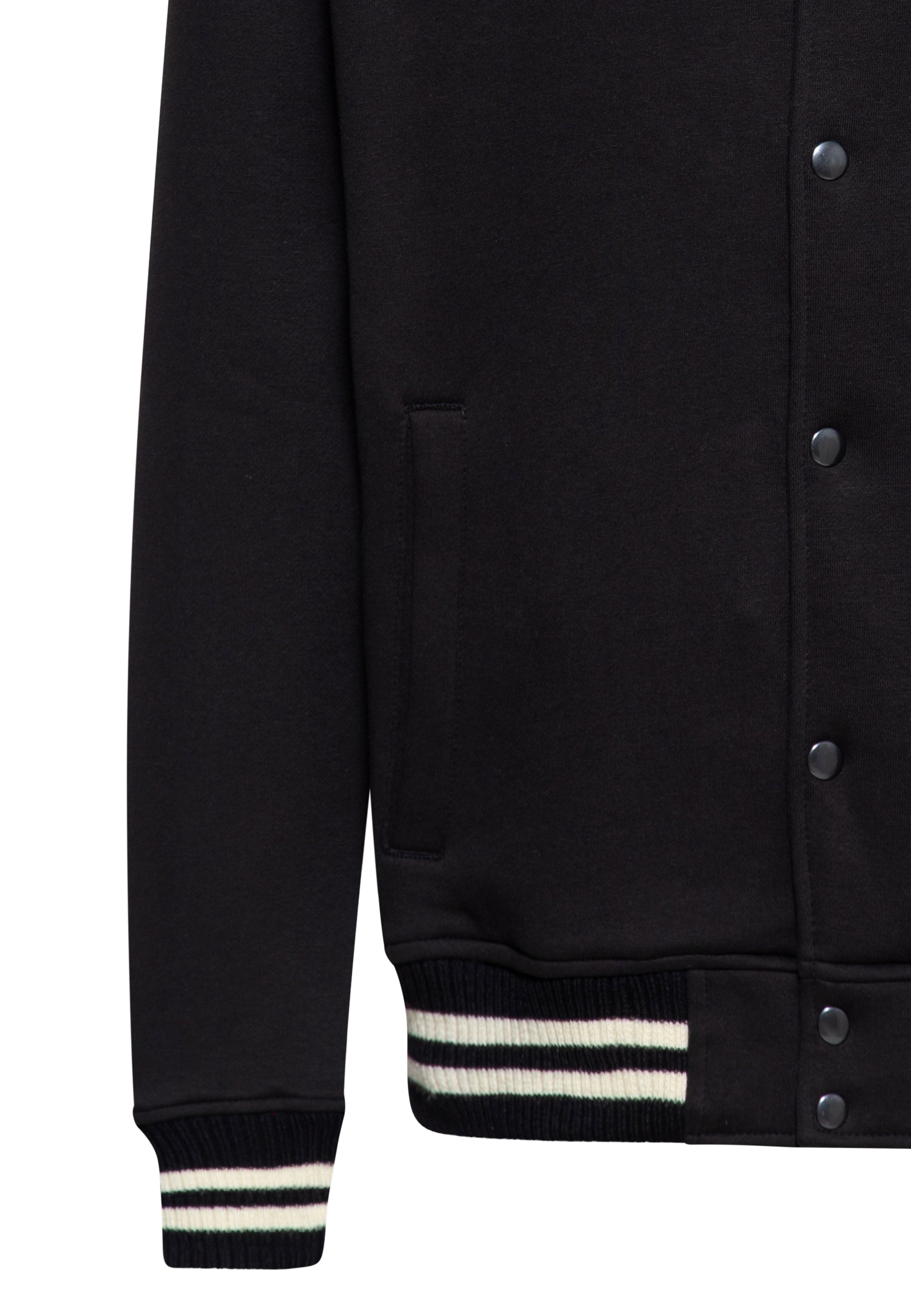 Collegejacke 'Salt Lake Race' in Schwarz College & Baseball Jacken von King Kerosin