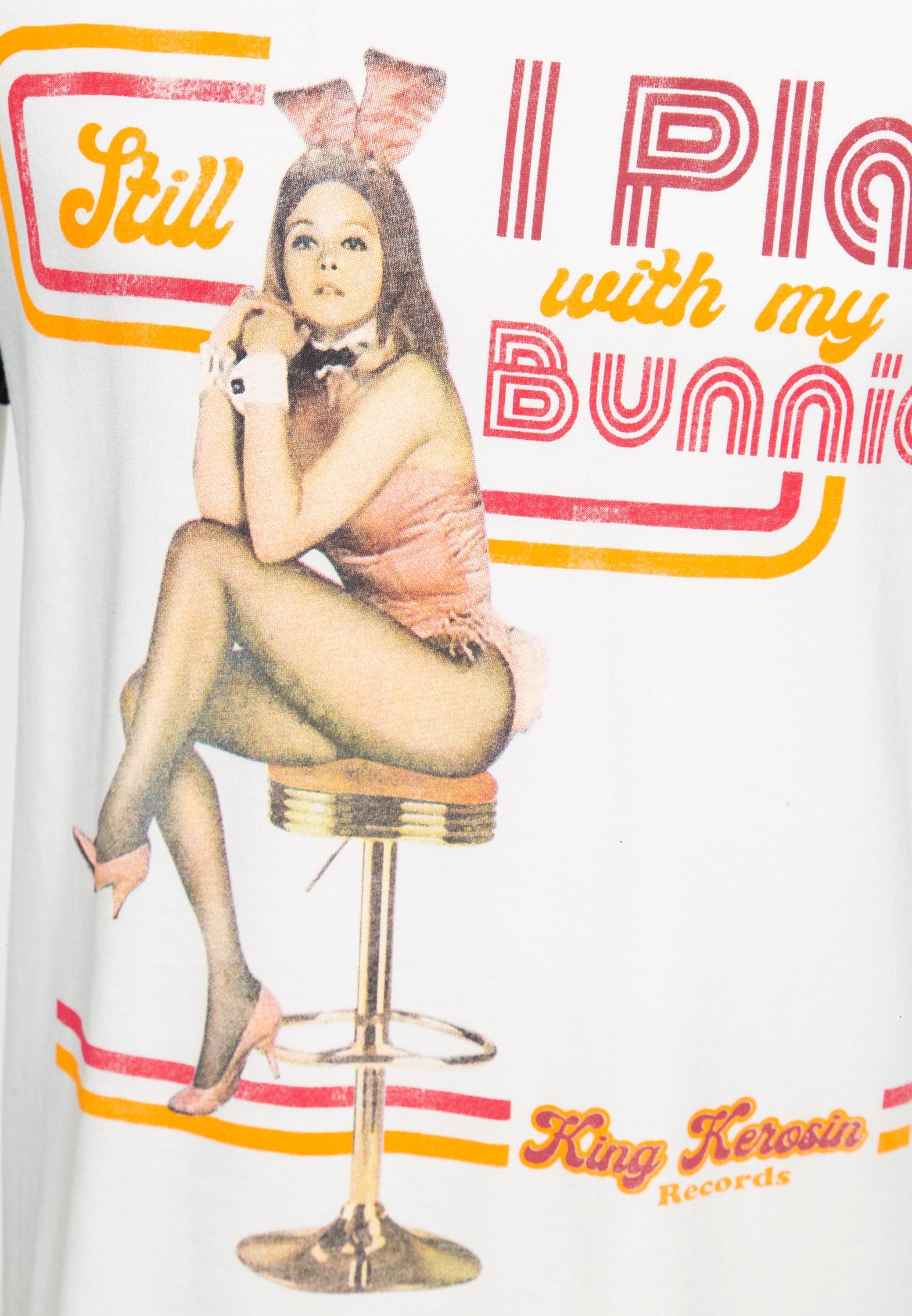 King Kerosin - Contrast T-Shirt «Play Bunny»
