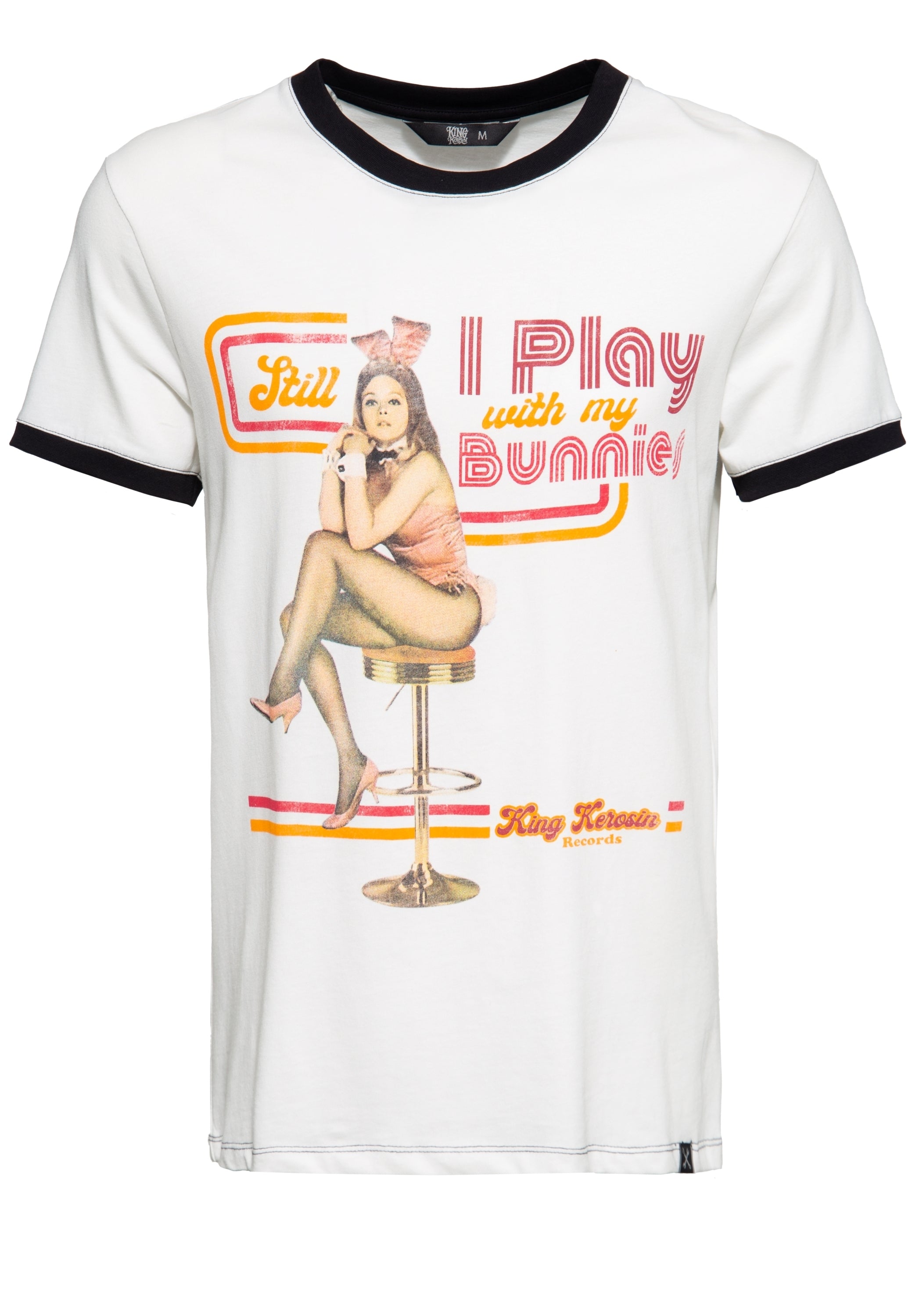 King Kerosin - Contrast T-Shirt «Play Bunny»