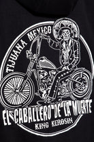 King Kerosin - Coole Sweatjacke mit Kapuze und Stickerei im Rücken «Mexican Rider»