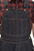 King Kerosin - Denim Latzhose im Worker Look mit verstellbaren Trägern
