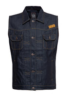 King Kerosin - Denim Weste Stickerei «RnR Rebel»