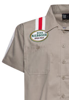 Dragstrip Hemd 'Fast As Fuck' in Khaki Hemden - Kurzarm von King Kerosin