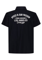 Dragstrip Hemd 'Speed Is Our Passion' in Schwarz Hemden - Kurzarm von King Kerosin