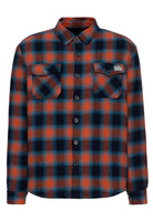 Flanellhemd in Navy – Hemden - Langarm von King Kerosin - Ansicht 1