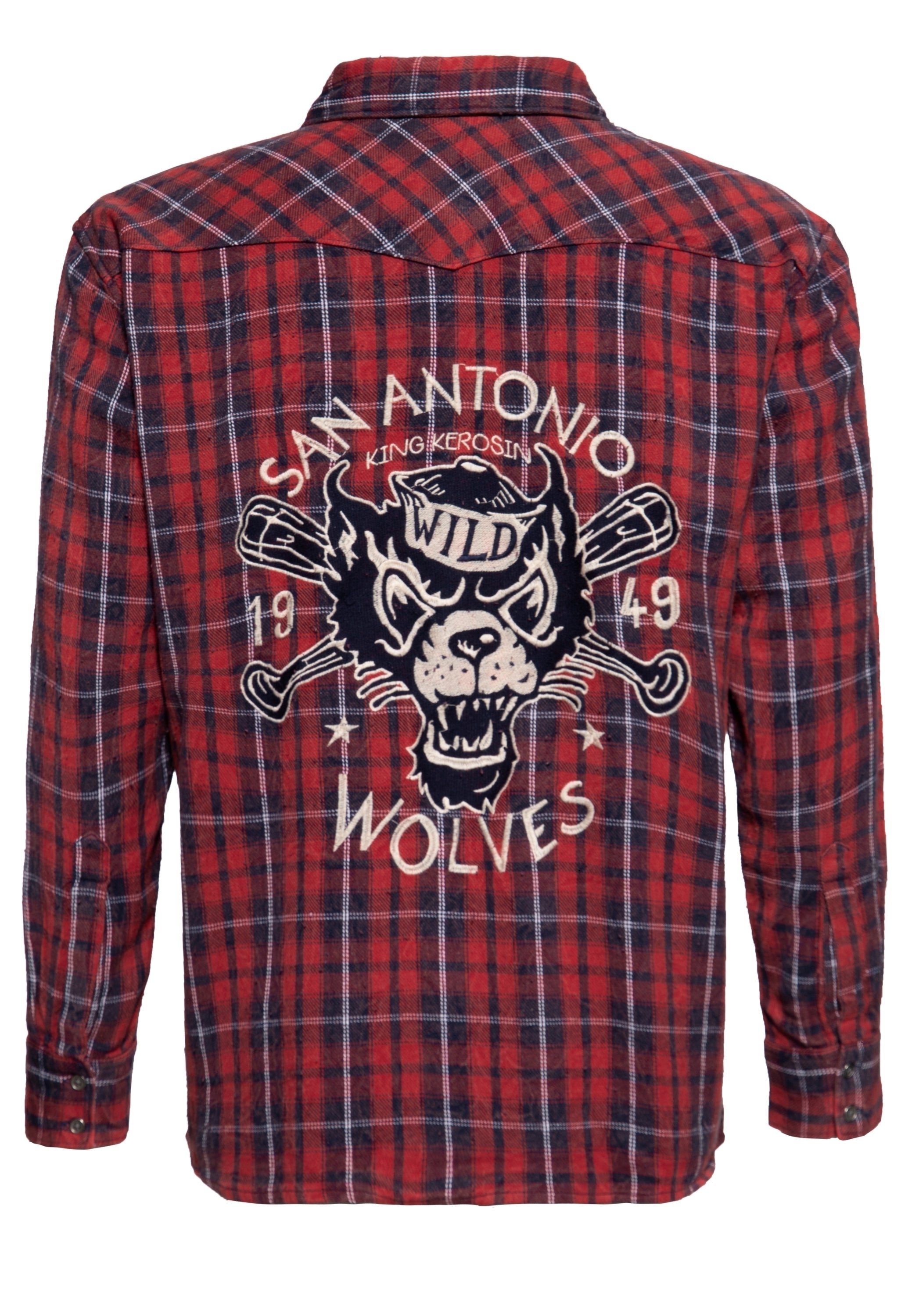King Kerosin - Flanellhemd «San Antonio Wolves»