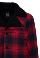 Flanelljacke in Rot – Winterjacken von King Kerosin - Ansicht 3