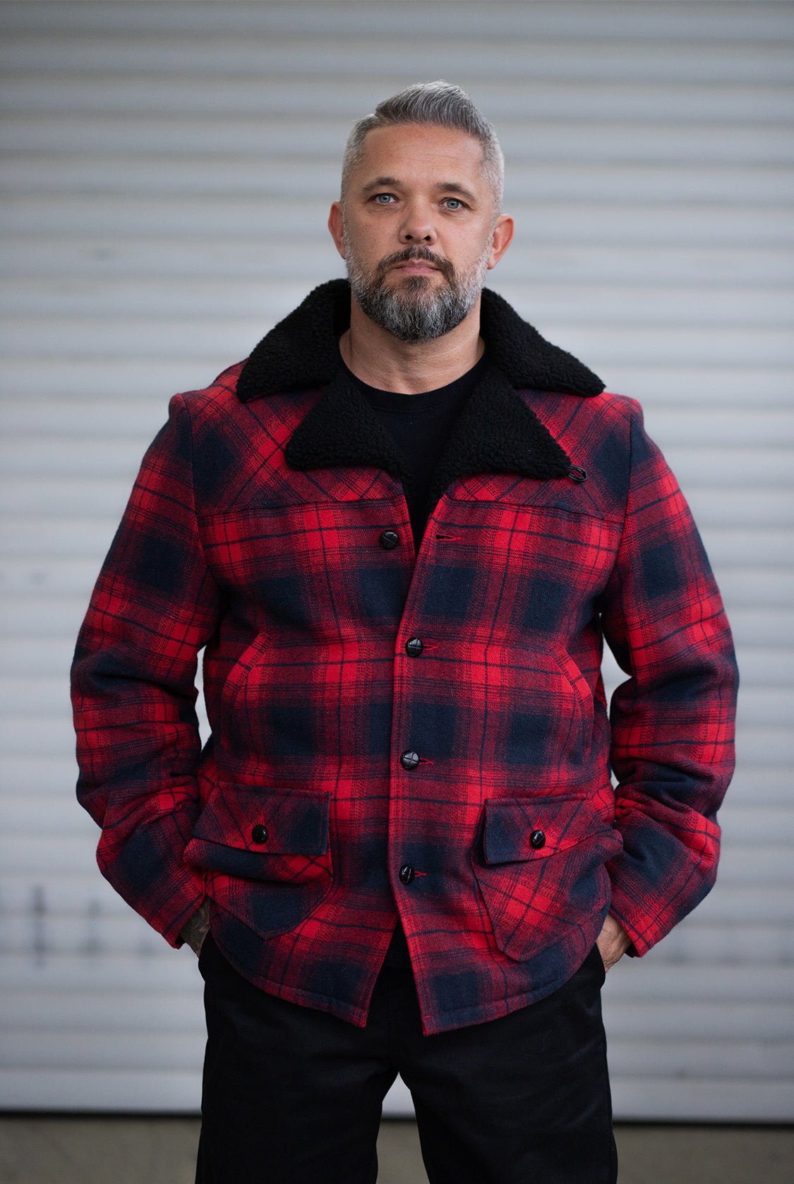 Flanelljacke in Rot – Winterjacken von King Kerosin - Ansicht 10