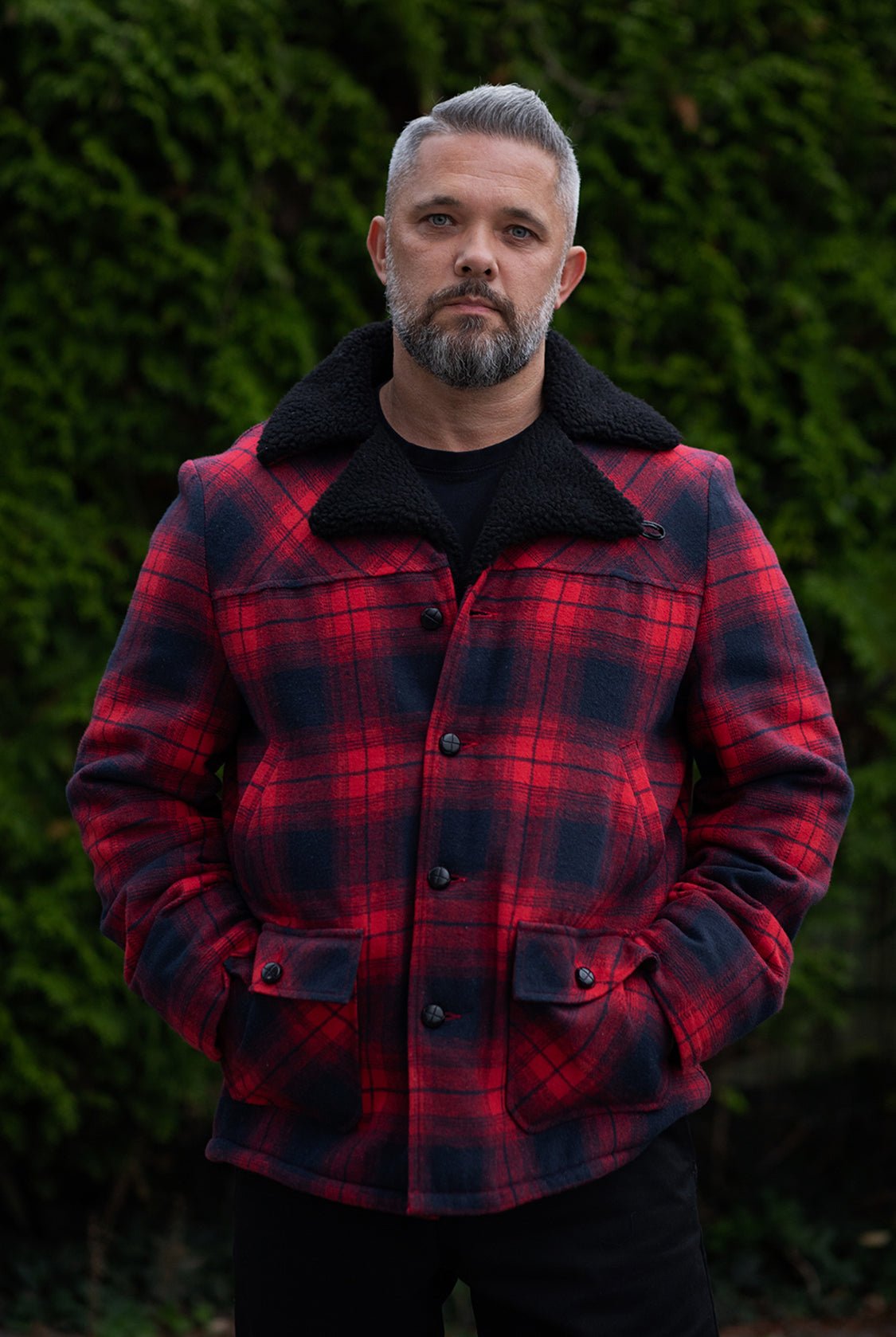 Flanelljacke in Rot – Winterjacken von King Kerosin - Ansicht 2