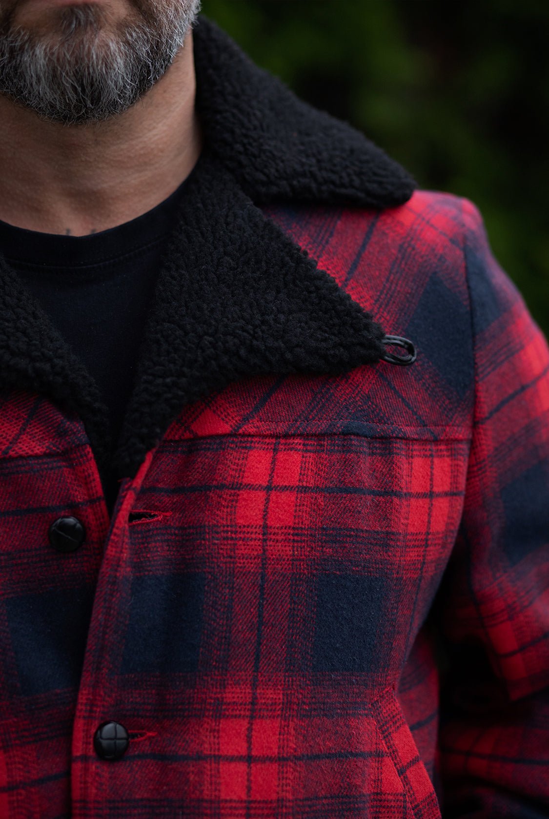 Flanelljacke in Rot – Winterjacken von King Kerosin - Ansicht 4