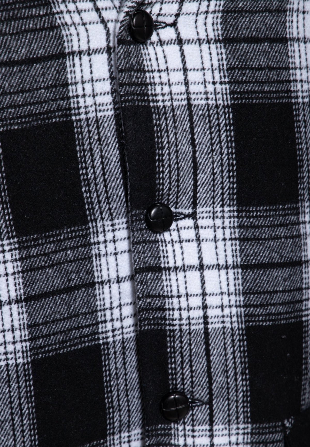 Flanelljacke in Schwarz – Winterjacken von King Kerosin - Ansicht 5