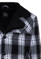 Flanelljacke in Schwarz – Winterjacken von King Kerosin - Ansicht 3